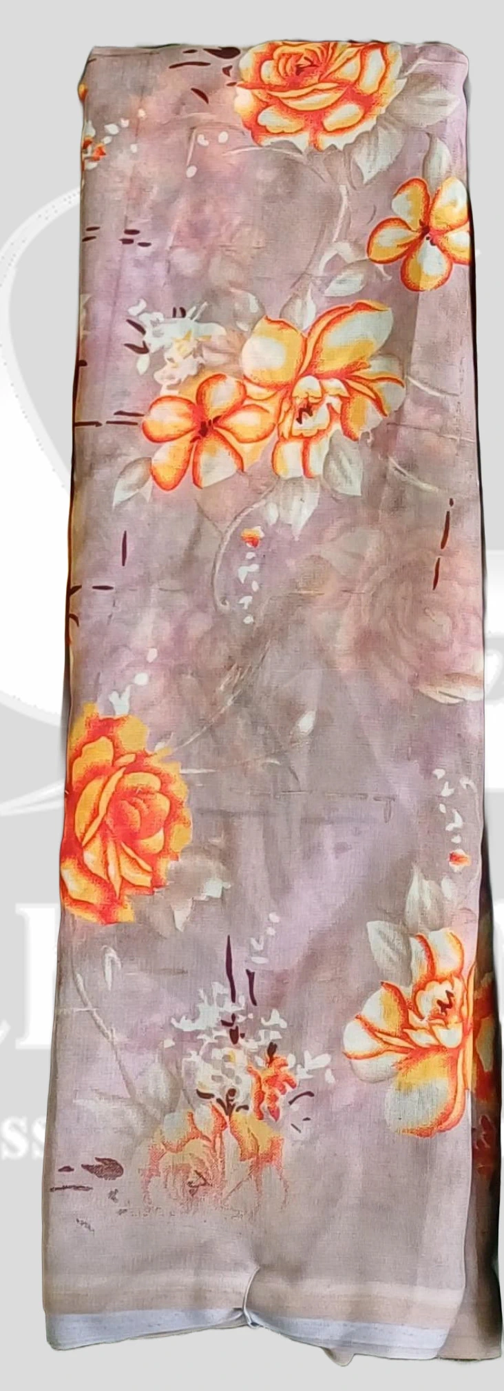 Reniyal(Heavy) Floral Printed Saree &ndash; SMARTLK1001 &ndash; Light Pink Mix